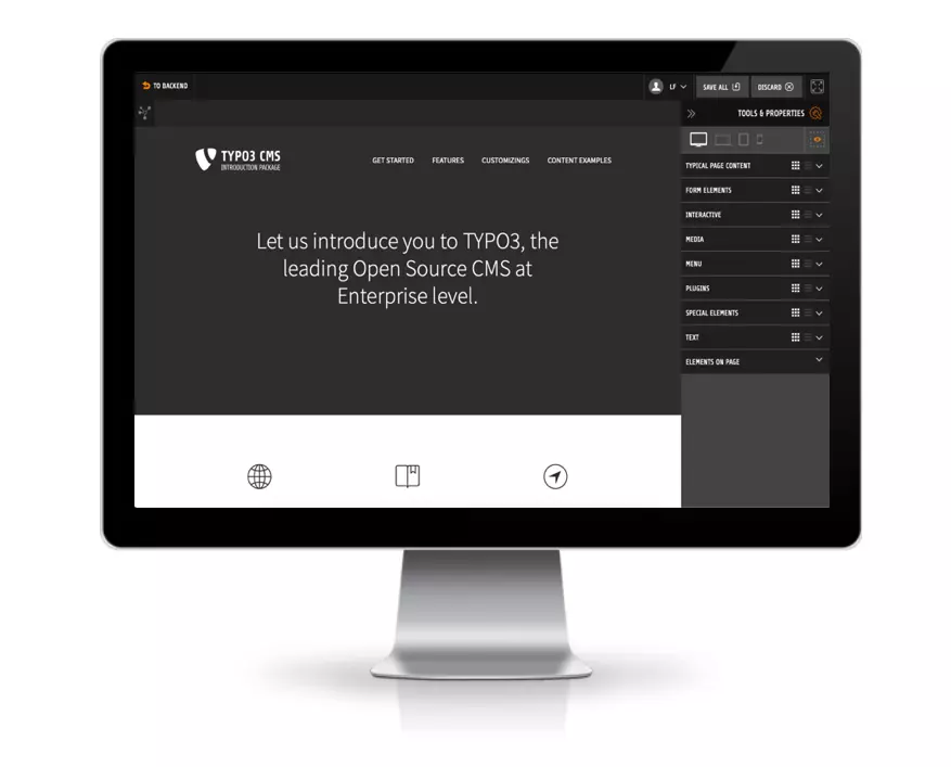 Frontend editing in TYPO3 v9