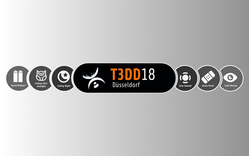 Stickers for the Coding Night of the TYPO3 Dev Days 2018
