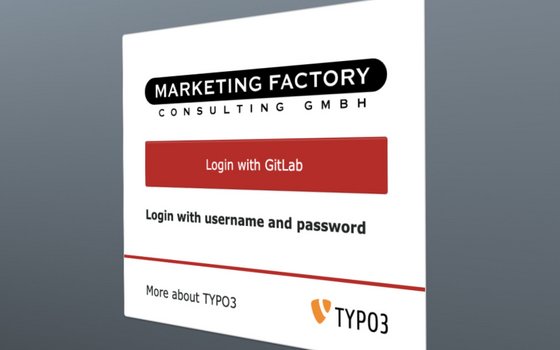 TYPO3 backend login with GitLab authentification option
